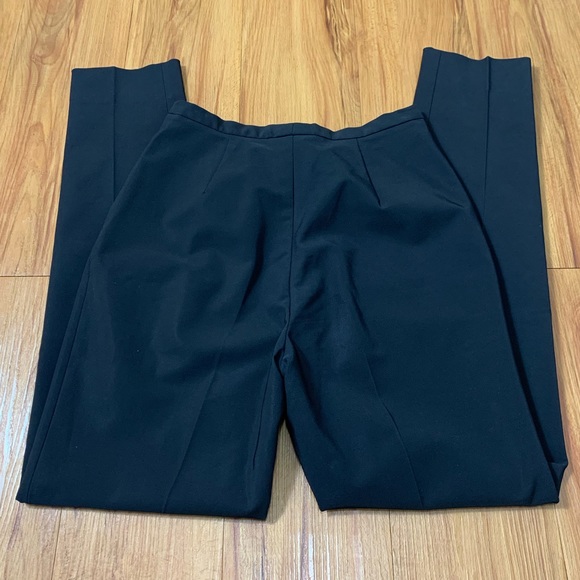 Prada Navy High Rise Straight Leg Trouser Pants - Picture 6 of 16